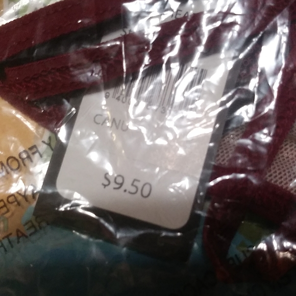 Fredrick's of Hollywood Burgundy Leopard Bra & Panty Set 32D & (S) - Picture 11 of 16